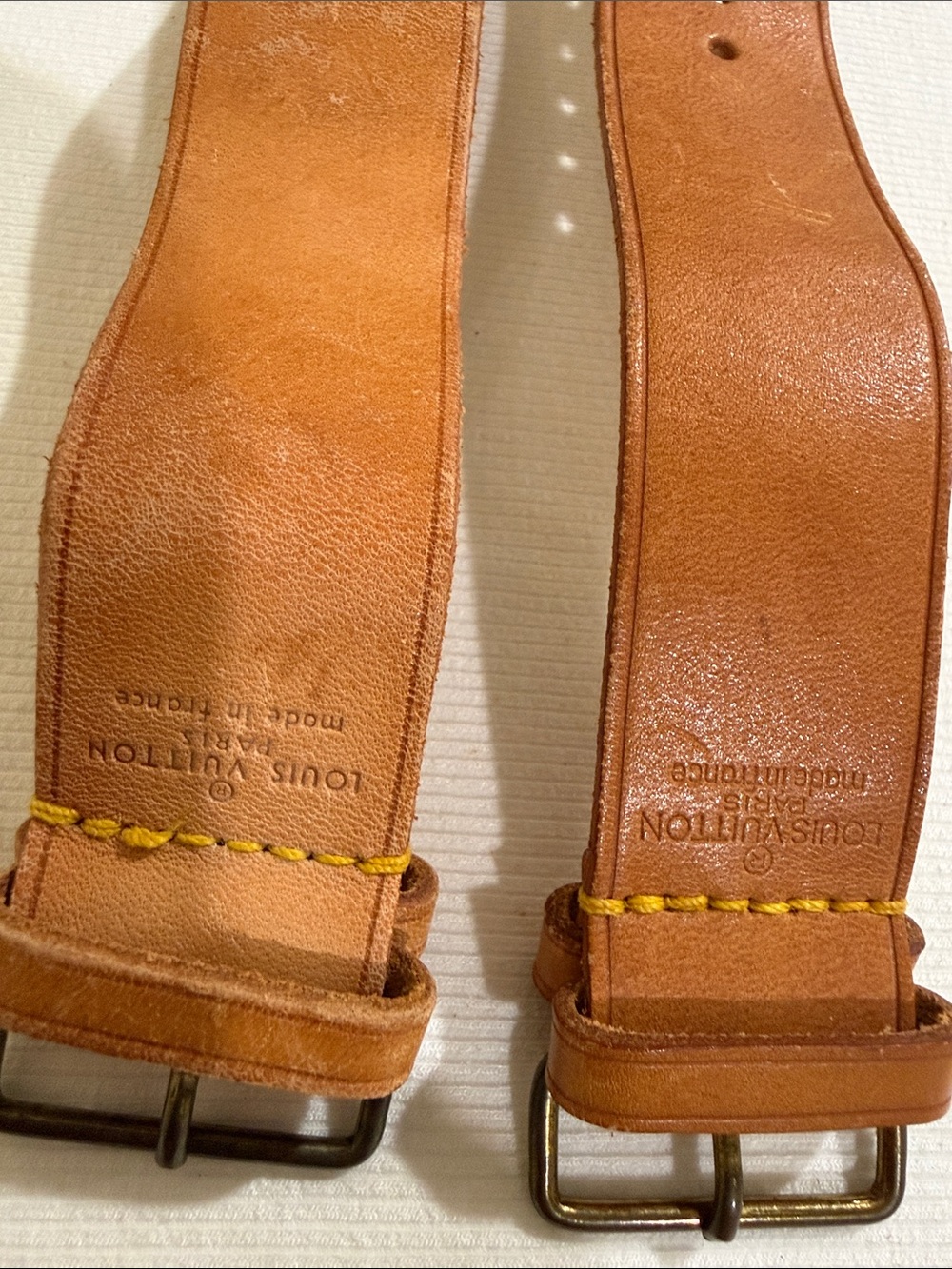 Louis Vuitton Parts - Strap replacement Leather Two-Piece Wristwatch Band Strap